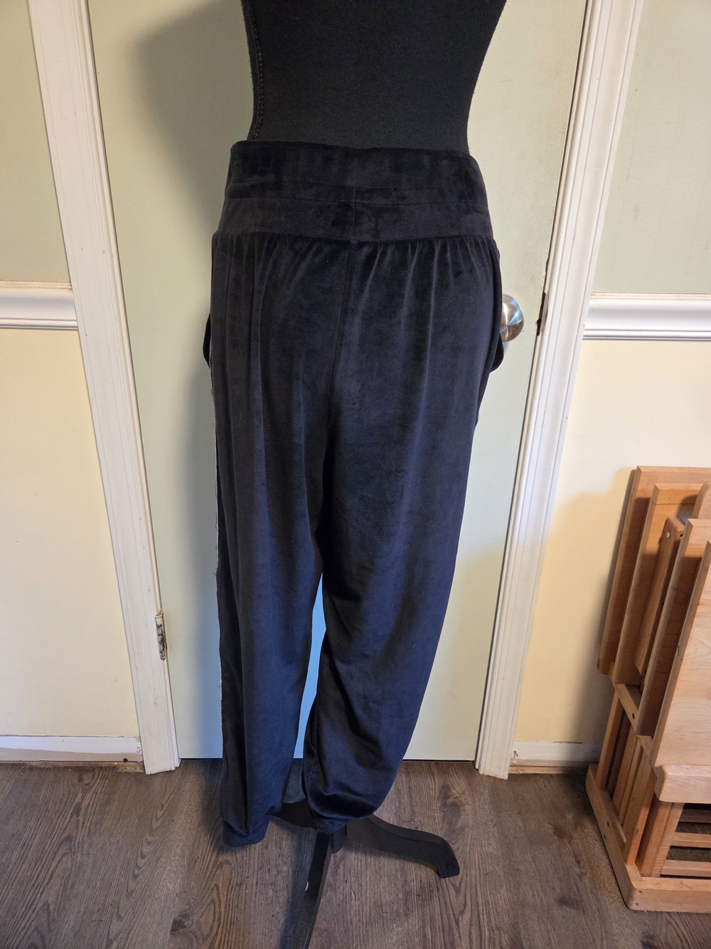Victoria's Secret Black Plush Track Pants